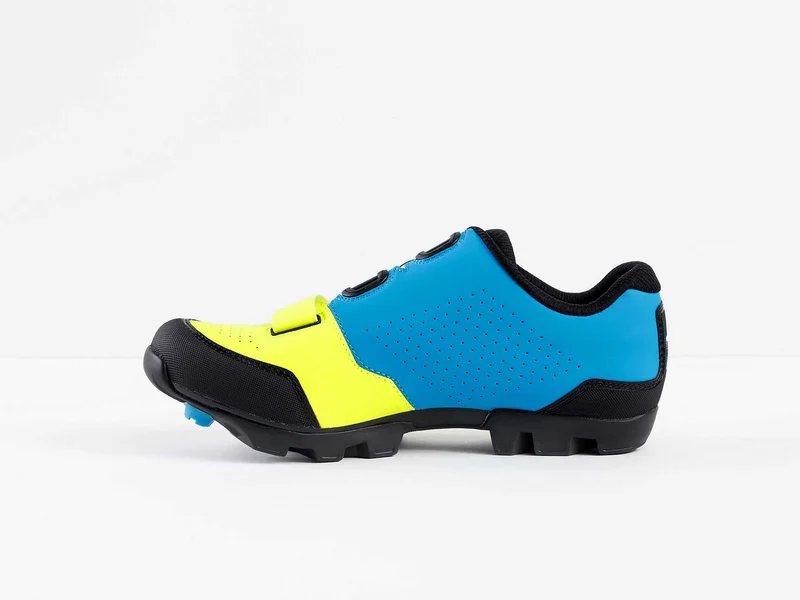 Bontrager Foray Mountain Schuhe Radioactive Yellow/Waterloo Blue