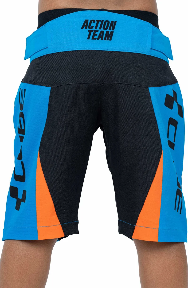 Cube JUNIOR Baggy Shorts inkl. Innenhose X Actionteam blau