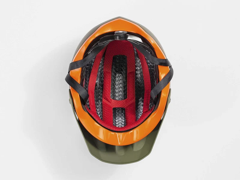 Bontrager Rally Wavecel MTB-Helm olive grey/roarange