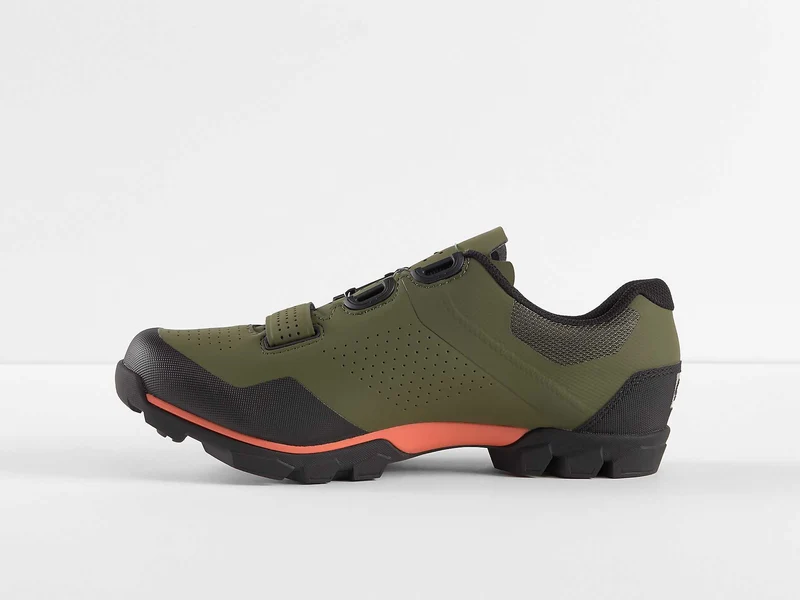 Bontrager Foray MTB-Schuhe olive grey/radioactive orange