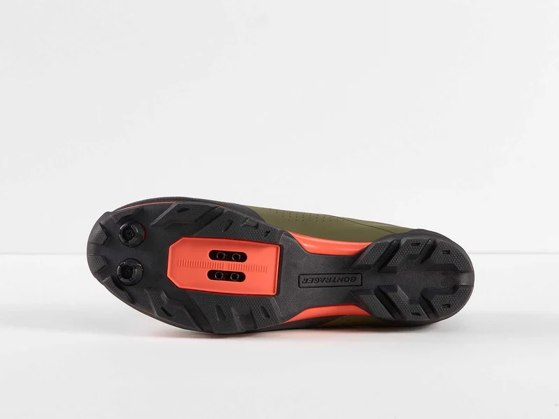 Bontrager Foray MTB-Schuhe olive grey/radioactive orange