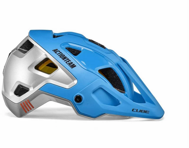 CUBE Helm STROVER X Actionteam blue´n´grey