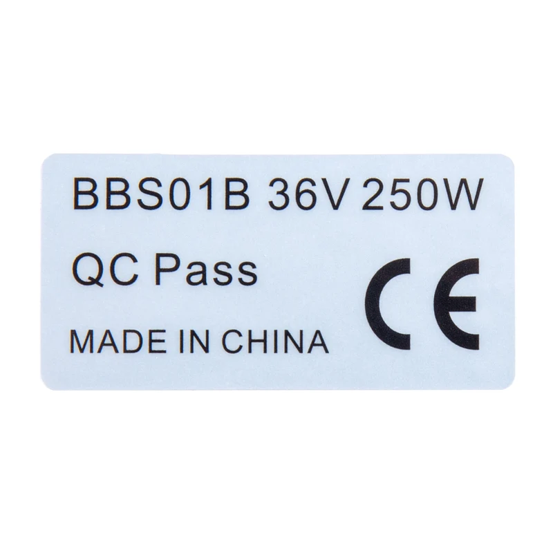 Motor Label E-Bike legal 36V 250W