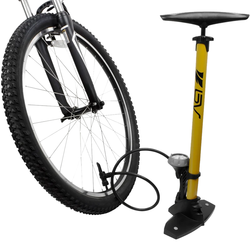 BV Steel Floor Pump with Gauge