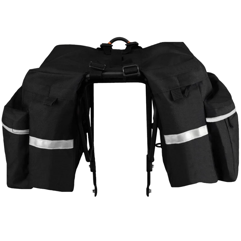 BV Bicycle Panniers with Adjustable Hooks and Carrying Handle