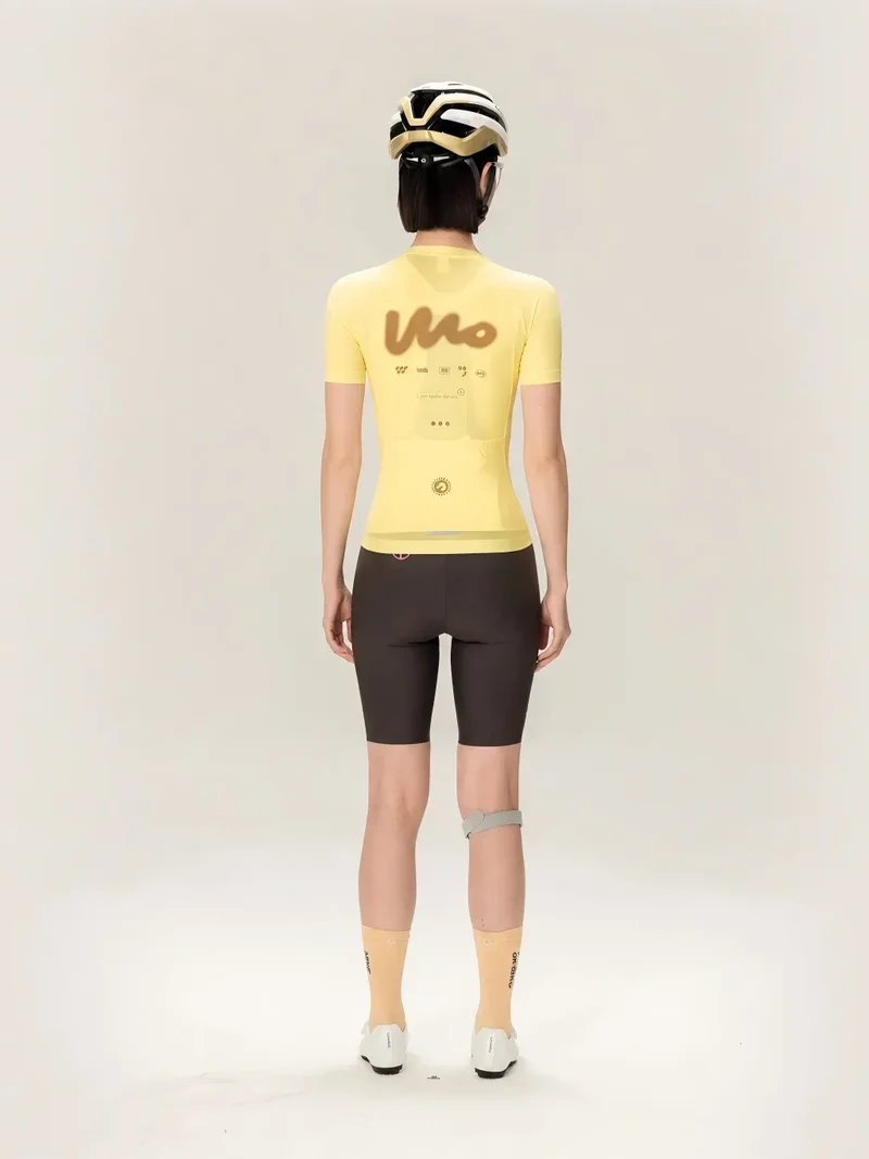Wow Unisex Cycling Jersey - Yellow