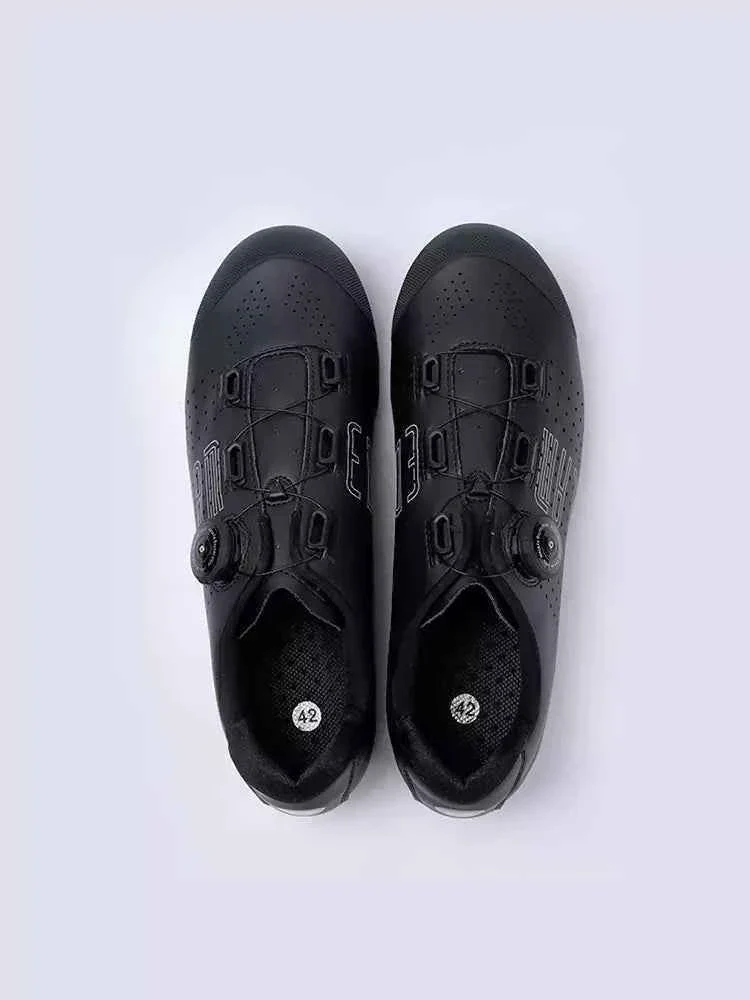 Hank Unisex Nylon Cycling Cleat Shoes - Black