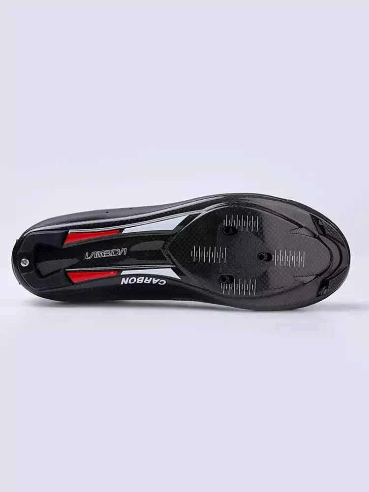 Hank Unisex Carbon Fiber Cycling Cleat Shoes - Black