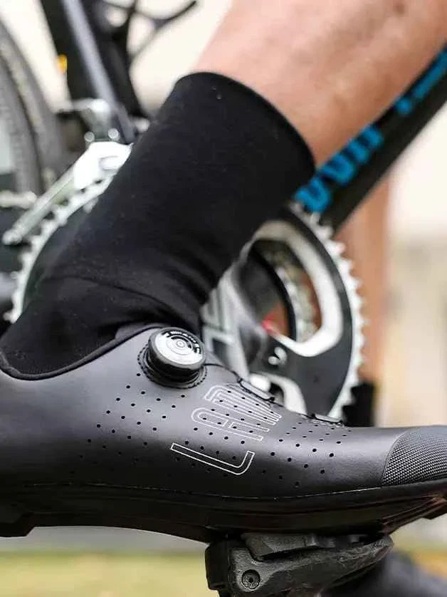 Hank Unisex Nylon Cycling Cleat Shoes - Black