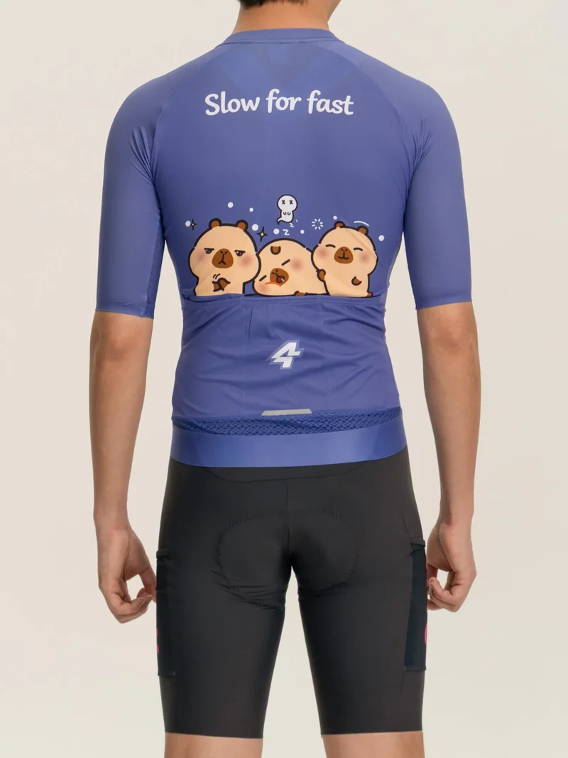 Capybara Mens Cycling Jersey - 3 Squad Blue