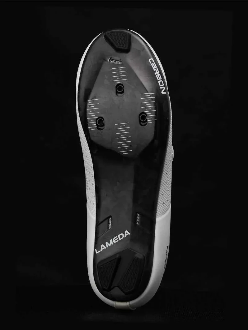 Yik Carbon Fiber Cycling Cleat Shoes - White