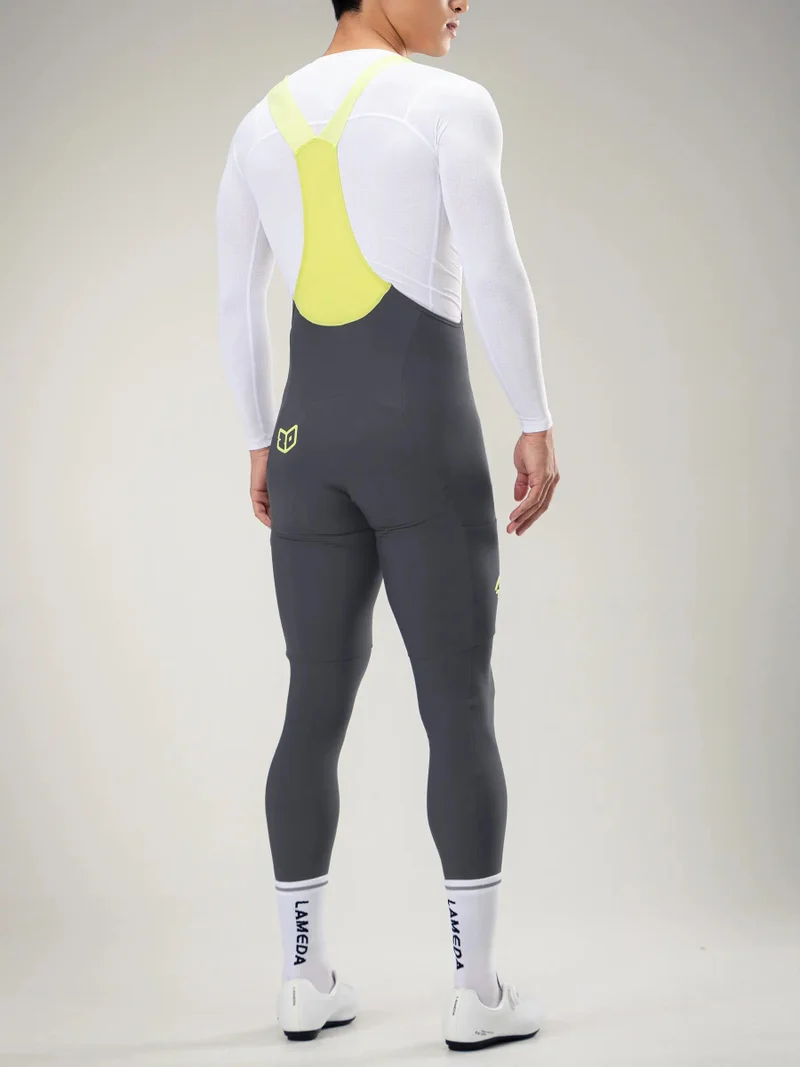 Lameda 20th Anniv. Special Thermal Men's Bib Tights - Dark Grey