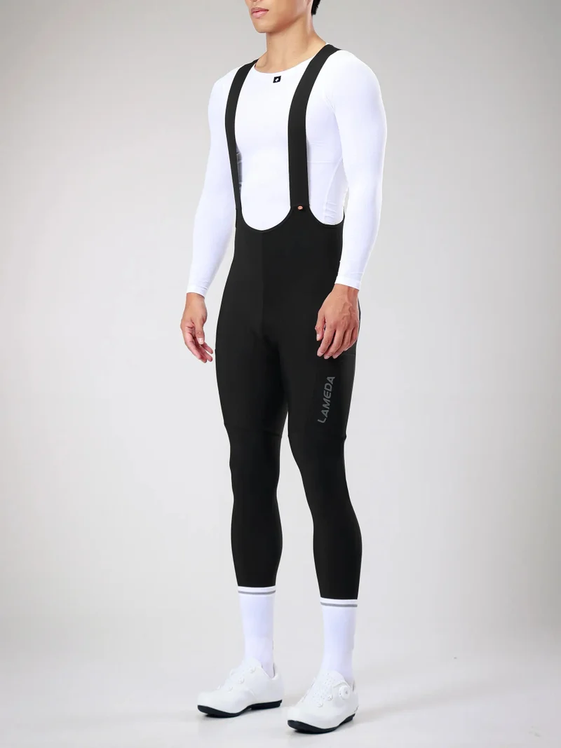 Lameda 20th Anniv. Special Thermal Men's Bib Tights - Black