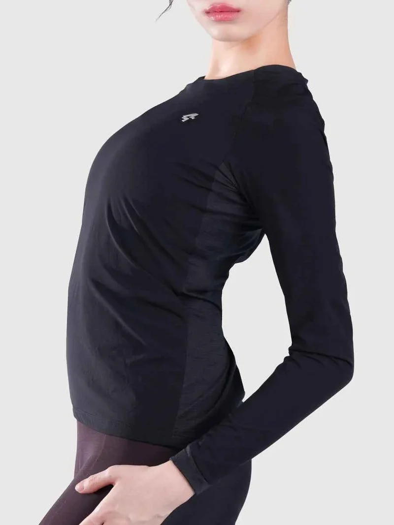 Cloud Women Cycling Base Layer Merino Wool - Black