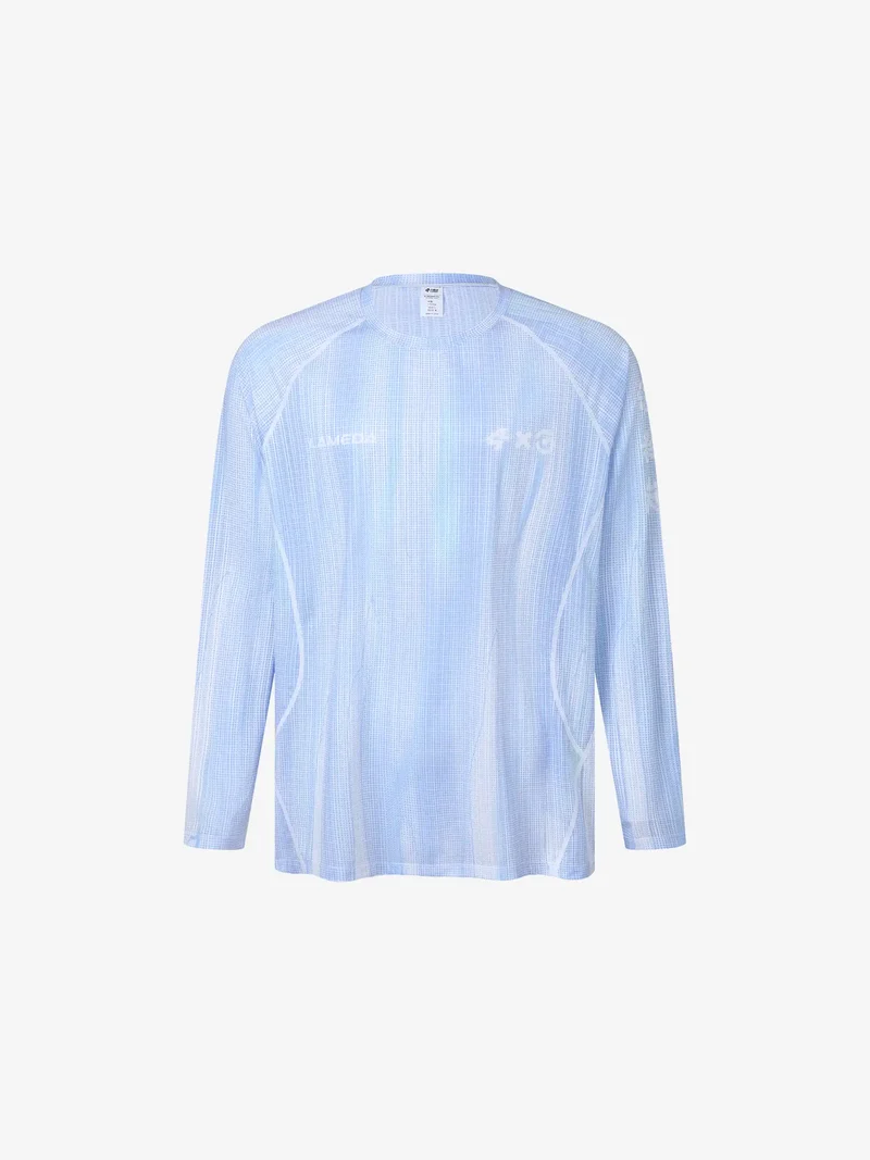 A x C Unisex Lightweight Cycling Long-Sleeve T-Shirt - Blue
