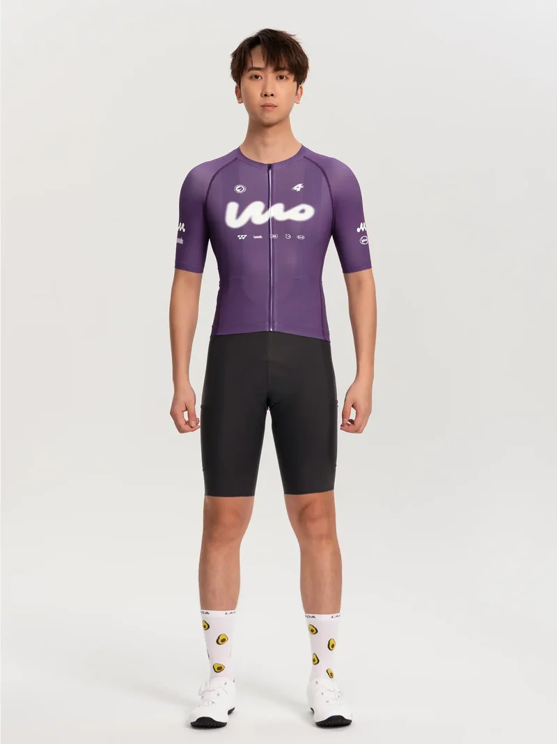 Wow Mens Cycling Jersey - Purple