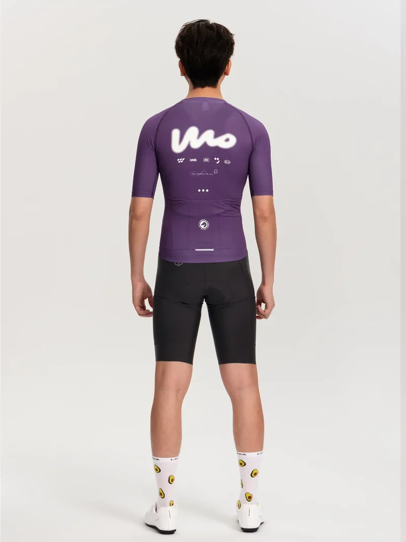 Wow Mens Cycling Jersey - Purple