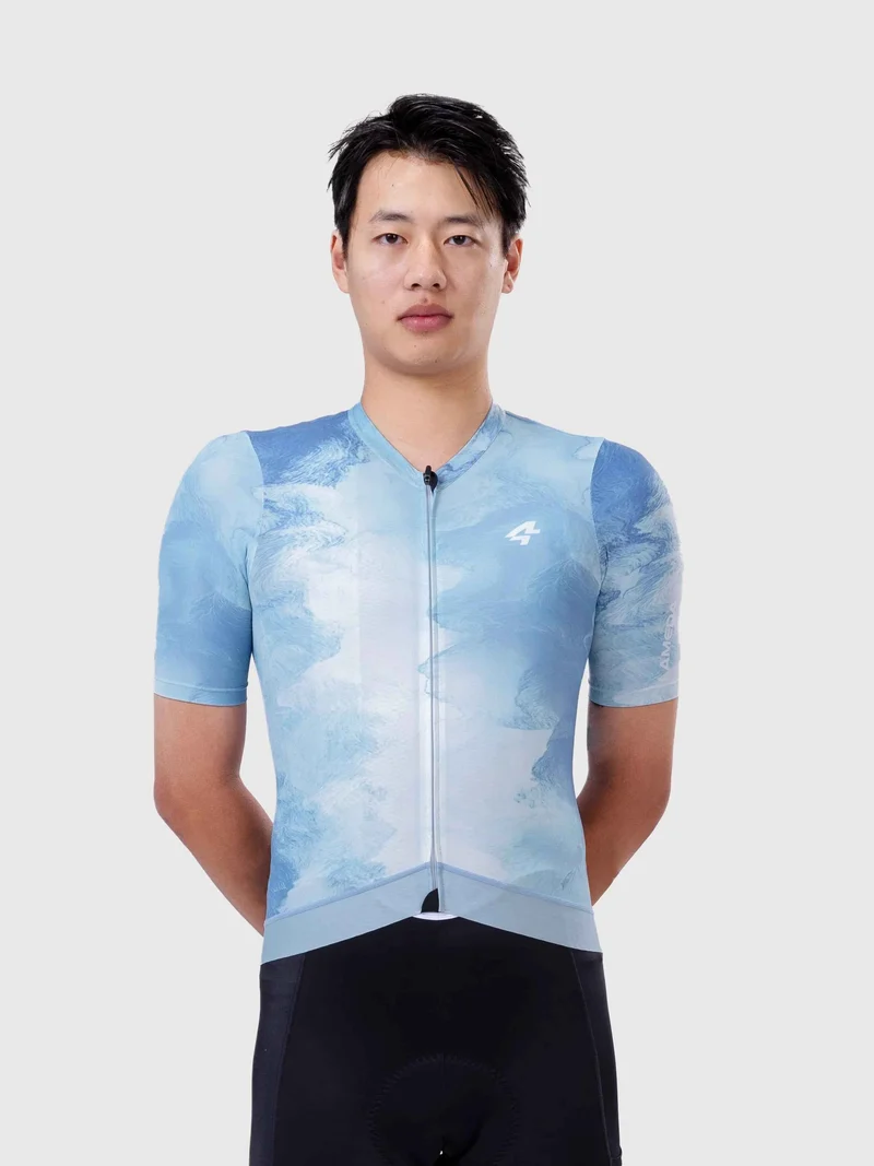 Verde Men Cycling Jersey - Indigo Blue
