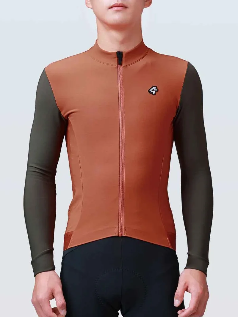 Vigour Men's Fleeced Thermal Jersey - Orange