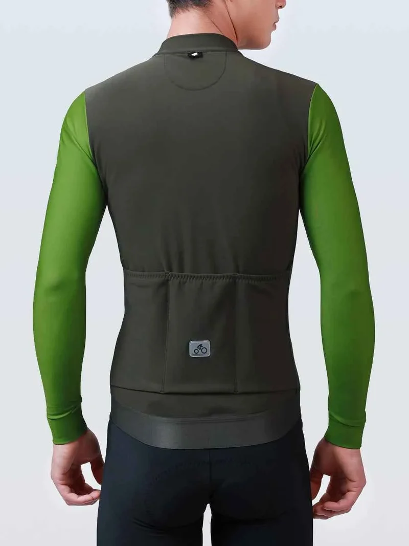 Vigour Men's Fleeced Thermal Jersey - Green