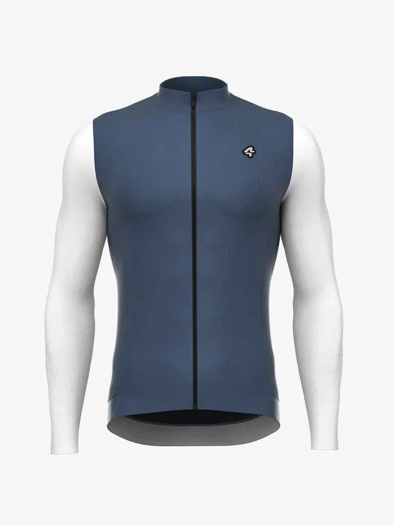 Vigour Men's Fleeced Thermal Jersey - Grayish Blue