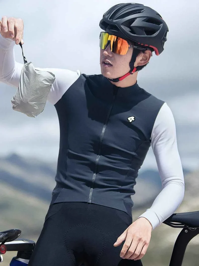 Vigour Men's Fleeced Thermal Jersey - Grayish Blue
