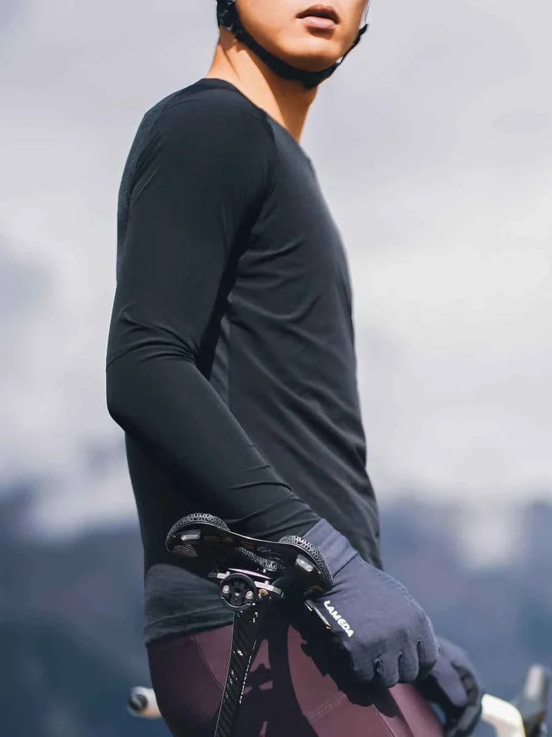 Cloud Men Cycling Base Layer Merino Wool - Black
