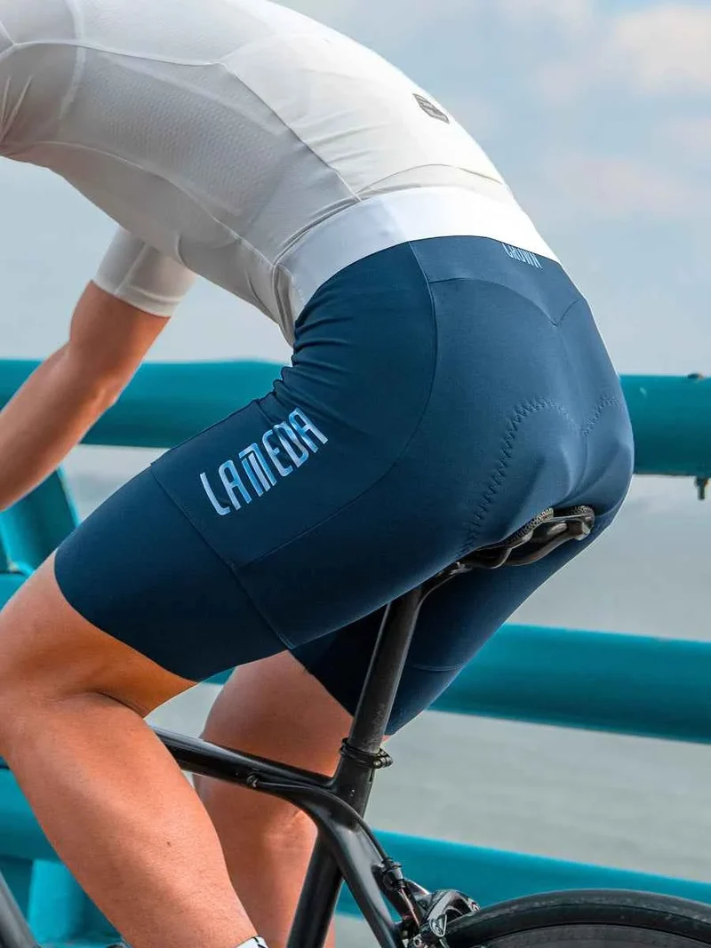 Dazzling Men's Bib Shorts - Blue