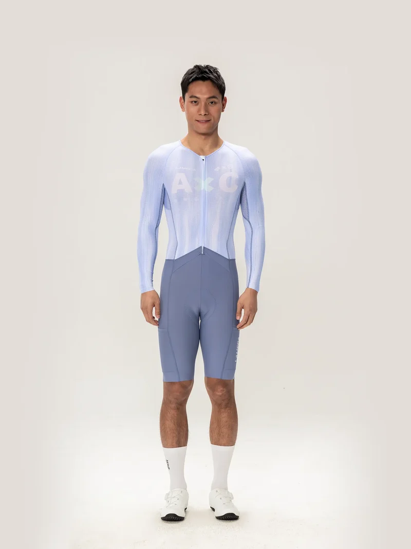 Lameda A*C Men Skinsuit Long Sleeves - Ice Purple