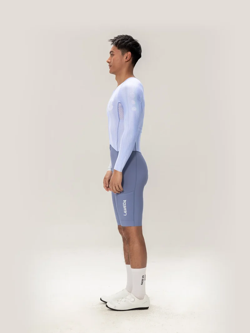 Lameda A*C Men Skinsuit Long Sleeves - Ice Purple