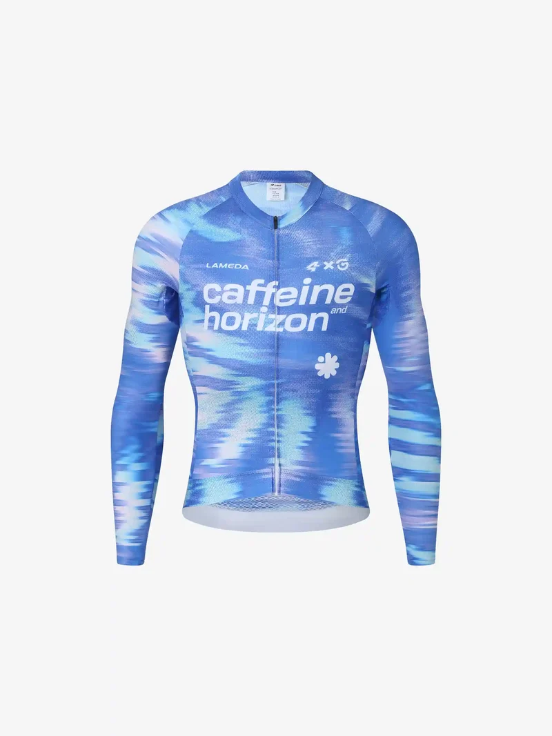 Caffeine Mens Cycling Jersey LS - Blue