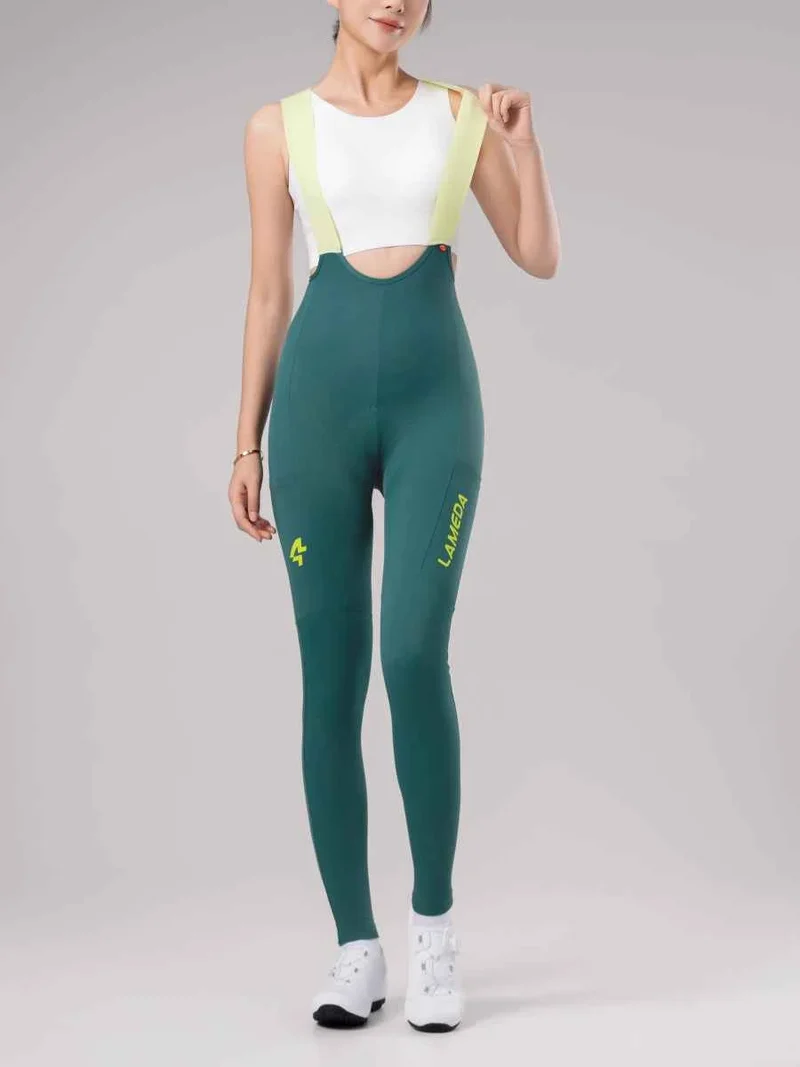 Lameda 20th Anniv. Special Women's Bib Tights - Green
