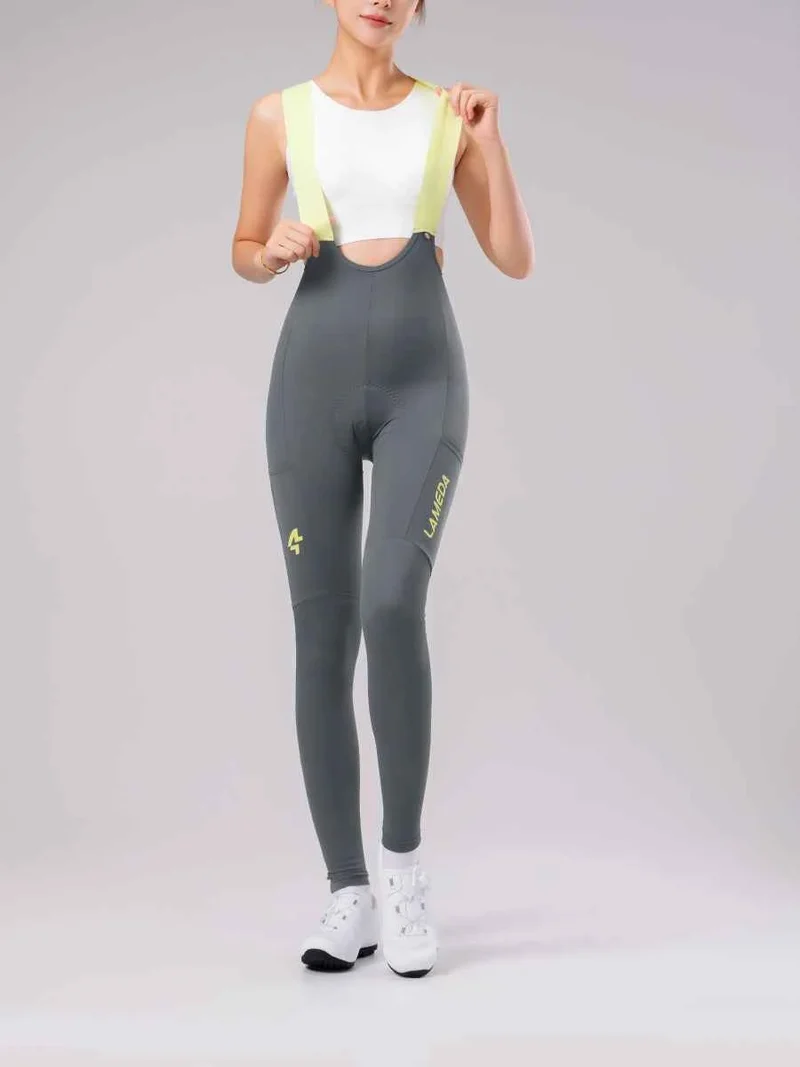 Lameda 20th Anniv. Special Women's Bib Tights - Gray