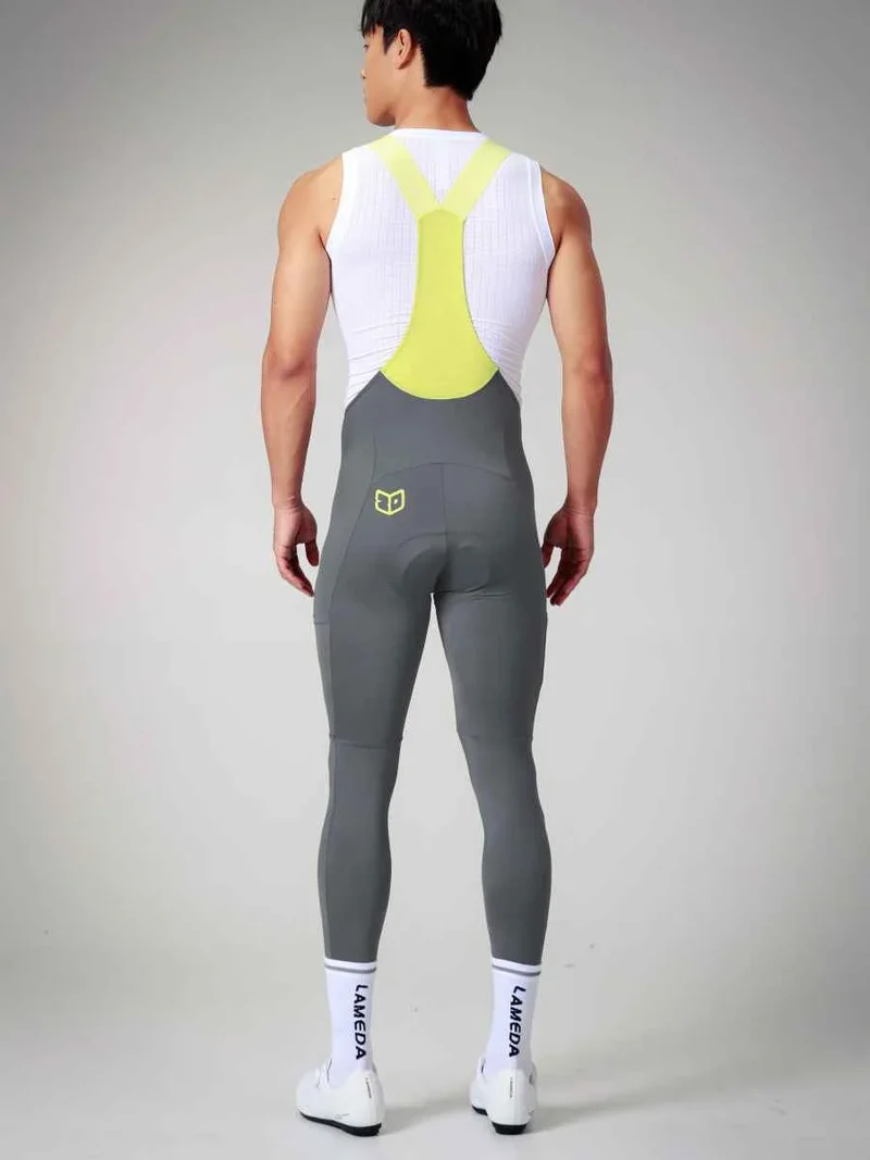Lameda 20th Anniv. Special Men's Bib Tights - Gray