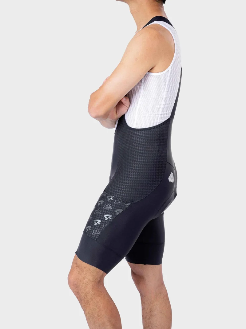 Azure Drift Men Cycling Bib Shorts - Navy