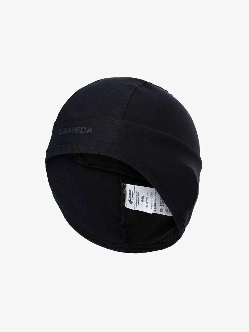Thermal Beanie for Under Bike Helmet - Warm Journey - Black