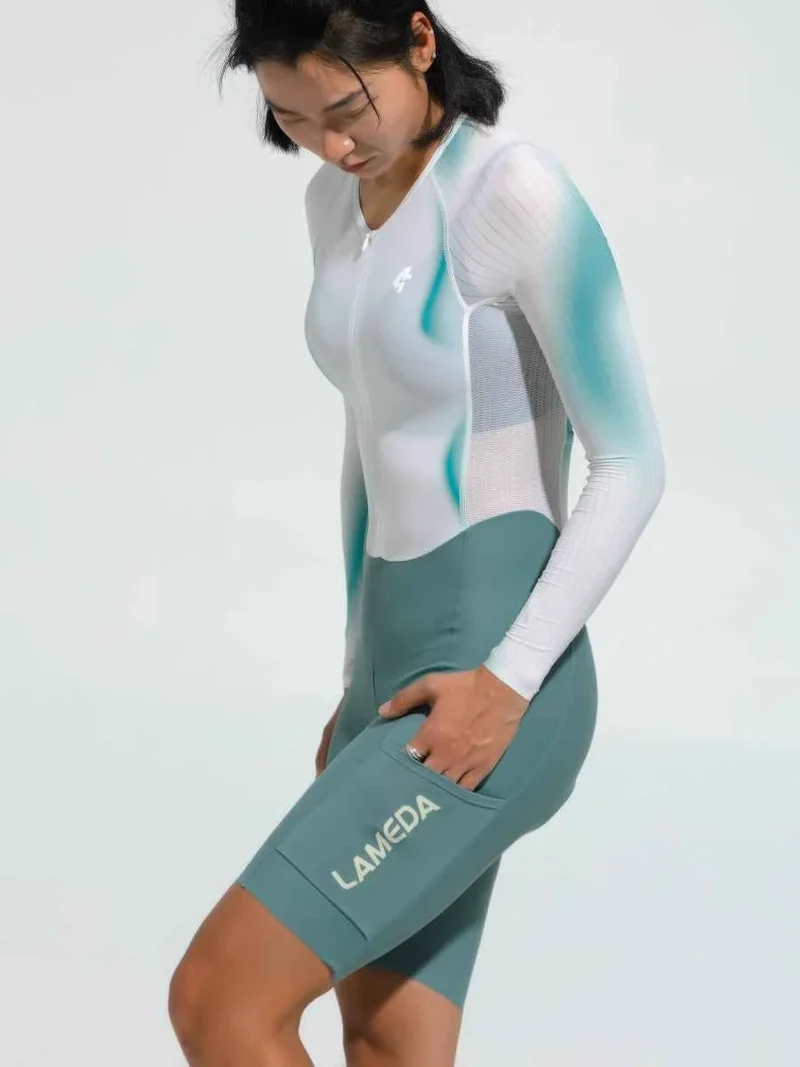 Women's Pro Cycling Skinsuit 2024SSS5228 - White