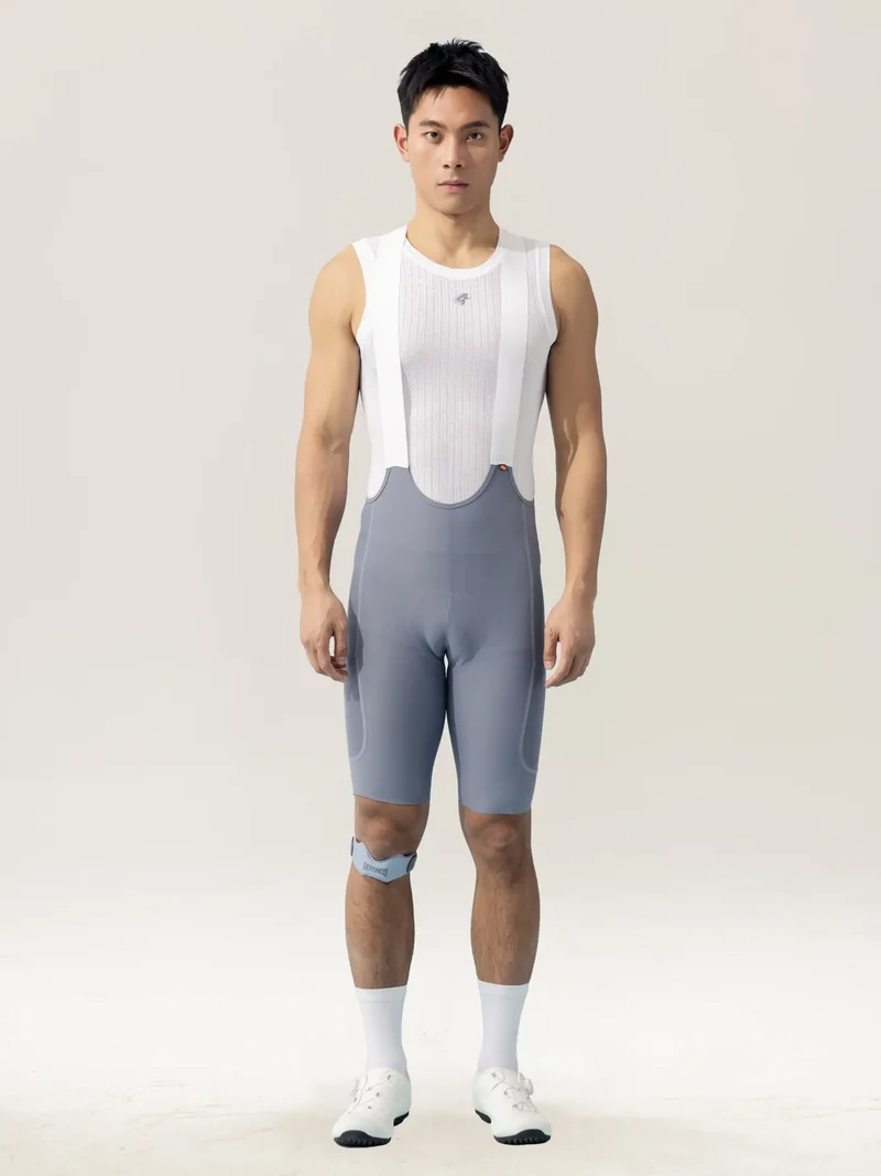 Lameda 21st Anniv. Special Men's Bib Shorts - Gray