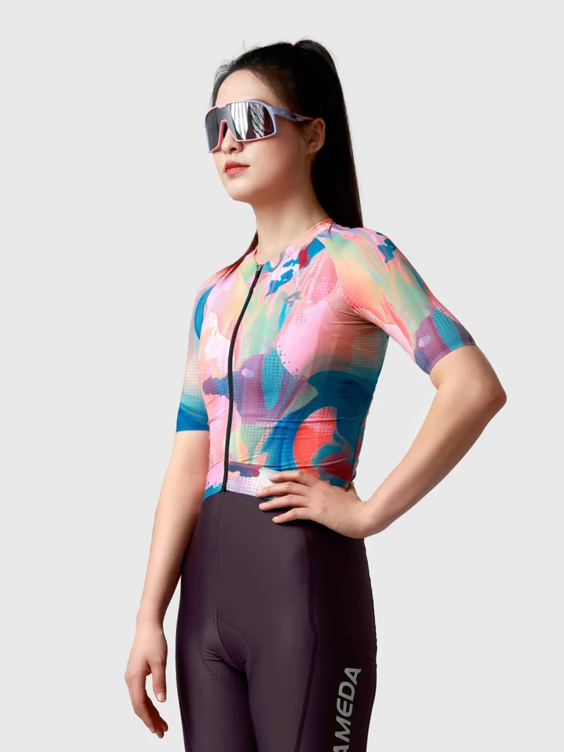 Hue Women Cycling Jersey - Smoky Pink