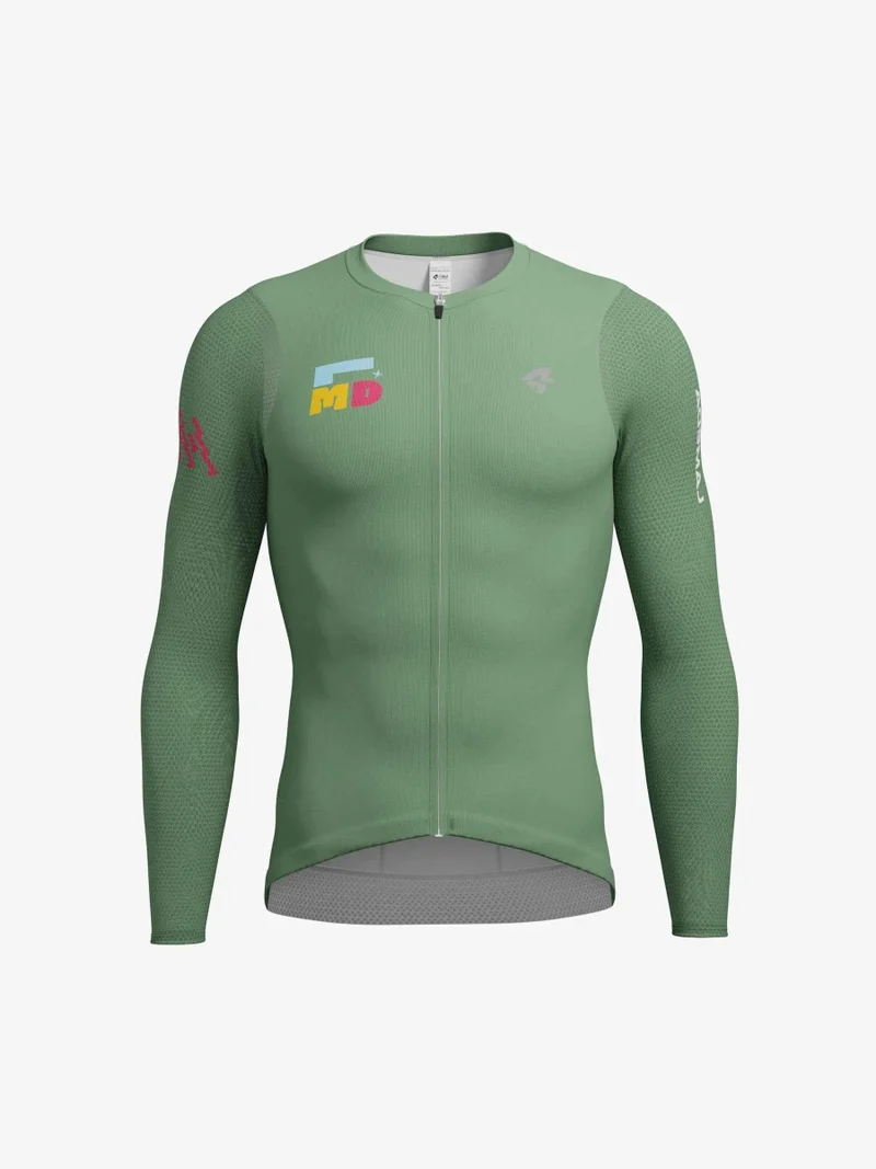 Sparkle Men's Cycling Jersey Long Sleeve - Green