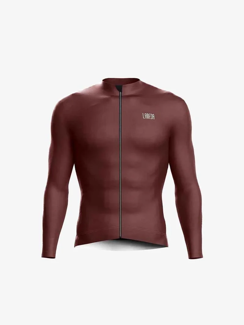 Sheen Unisex Fleeced Thermal Jersey - Reddish Brown