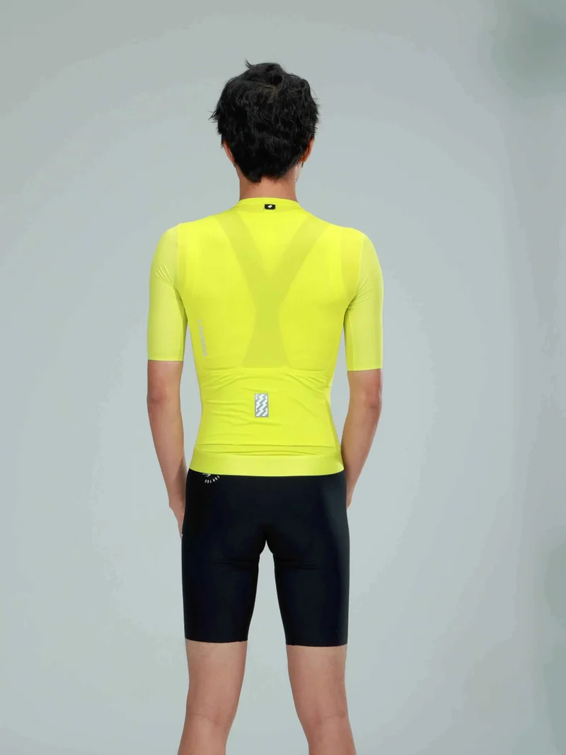 Sunny Men Cycling Jersey - Lemon Yellow