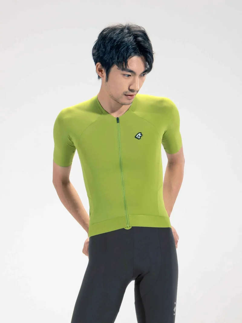 Summit Ride Men Cycling Jersey - Grass Green