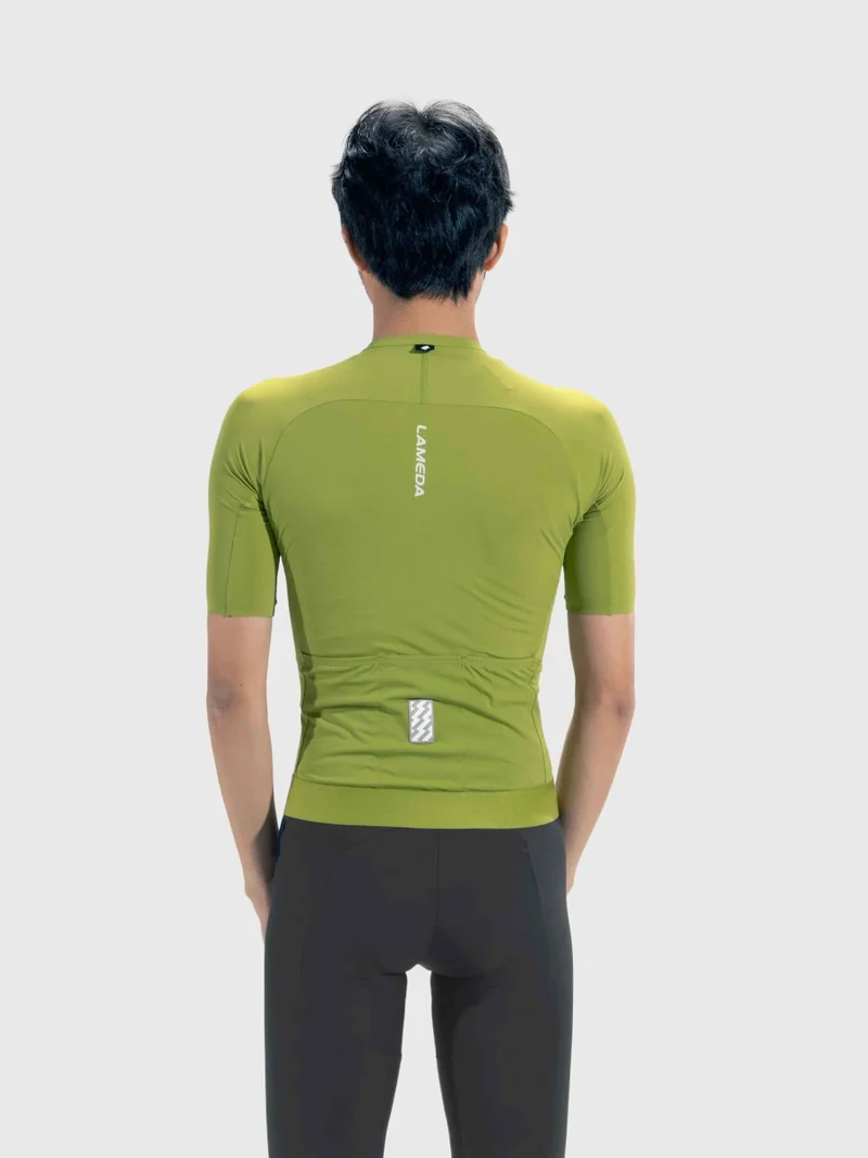 Summit Ride Men Cycling Jersey - Grass Green