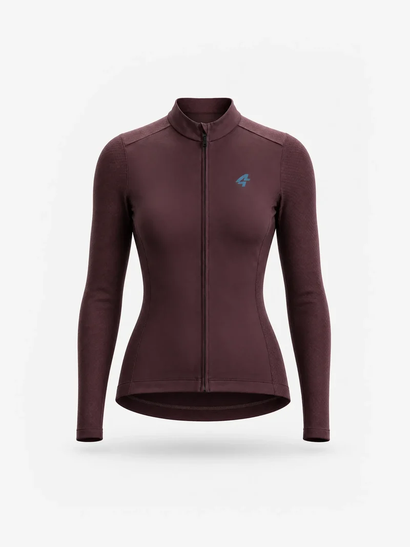 Women's 8848 Lightweight Thermal Cycling Jersey - Brown