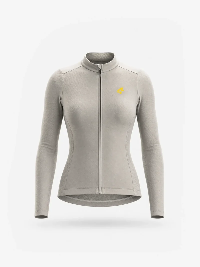 Women's 8848 Lightweight Thermal Cycling Jersey - Gravel Gray