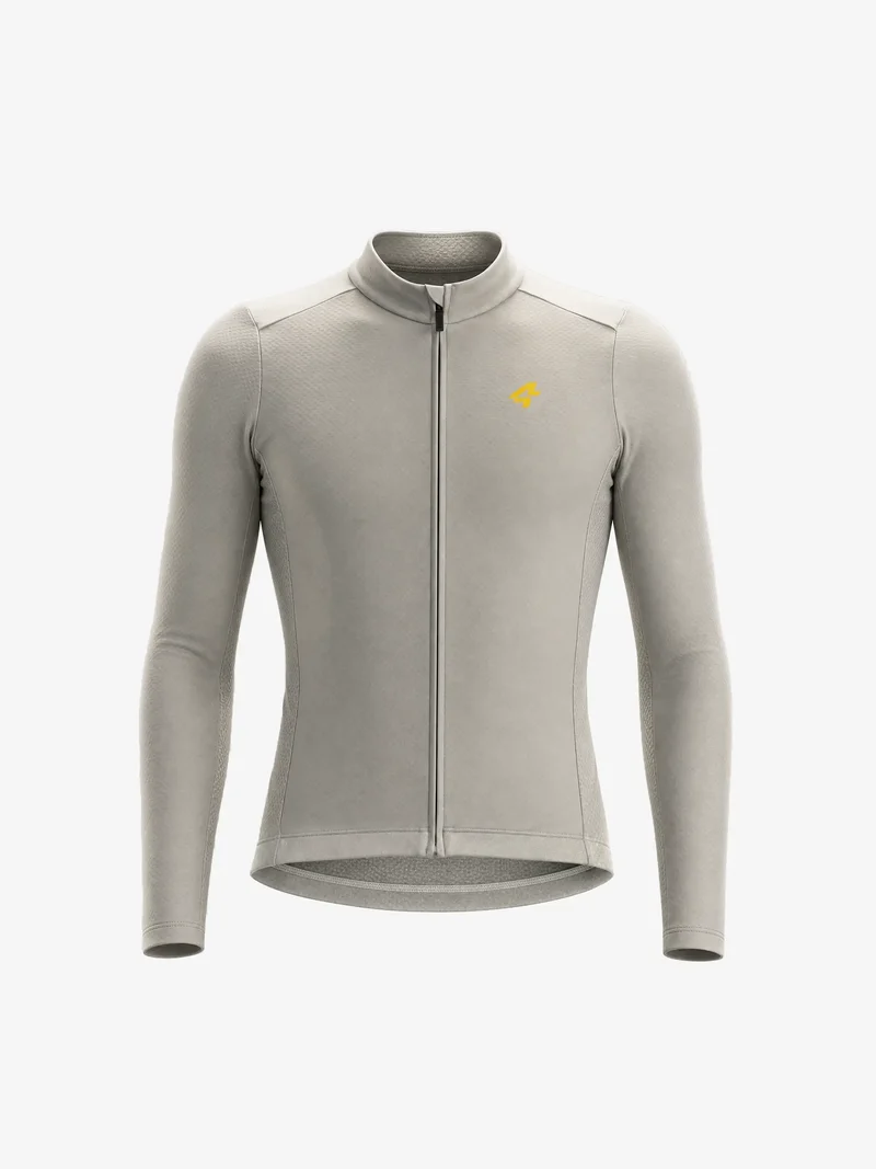 8848 Men's Lightweight Thermal Cycling Jersey - Gravel Gray