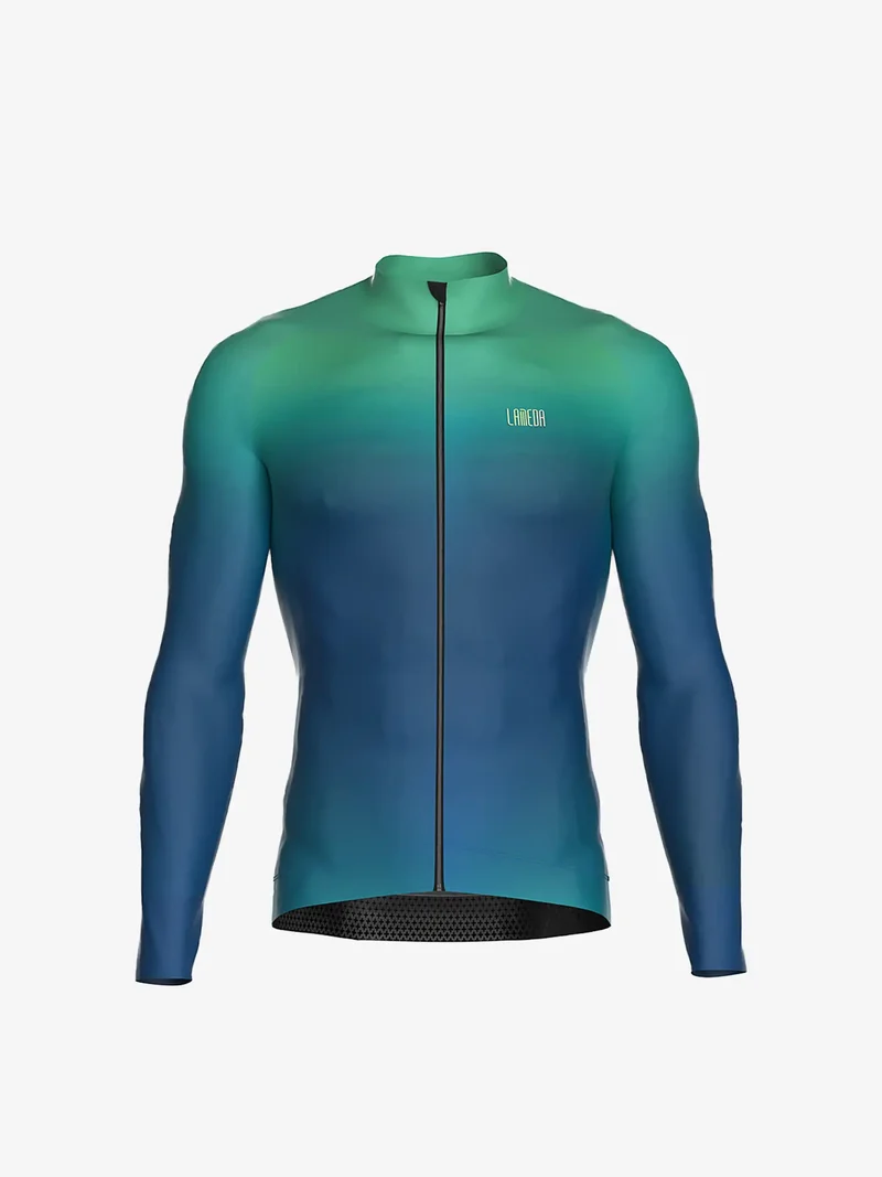 Dusk Men Thermal Cycling Jersey - Lightning Blue
