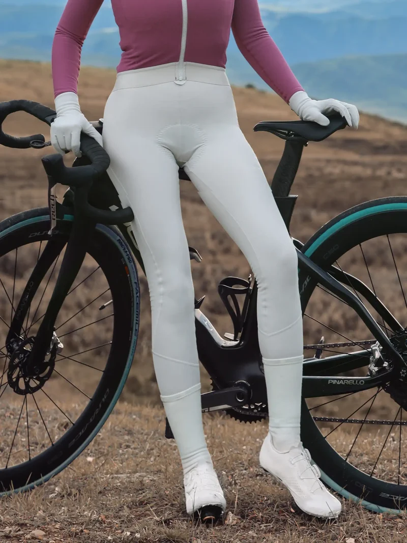 Basic Thermal Women's Bib Tights T462 - Beige