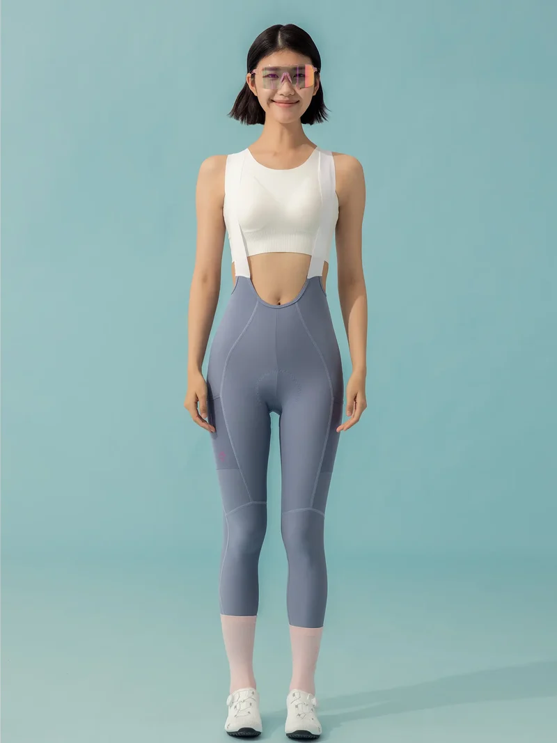 Lameda 21st Anniv. Special Women's Bib Tights -Gray